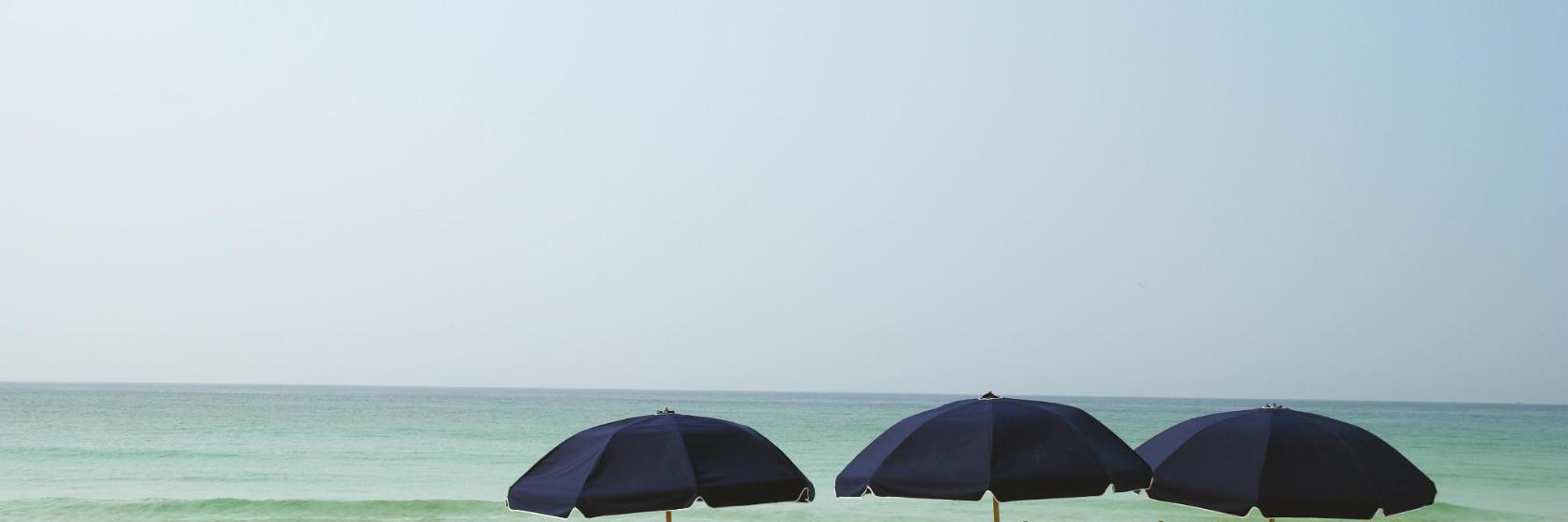 Plage de sable blanc de Crystal Beach